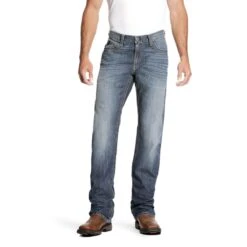 Ariat Work FR: Men's FR 10023467 Bryce M4 Low Rise Stretch DuraLight Boot Cut Jeans 11 Ariat Work FR: Men's FR 10023467 Bryce M4 Low Rise Stretch DuraLight Boot Cut Jeans -Wrangler Shop 10023467 front