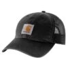 Carhartt Hats: 100286 001 Black Mesh Back Buffalo Cap -Wrangler Shop 100286 001 e