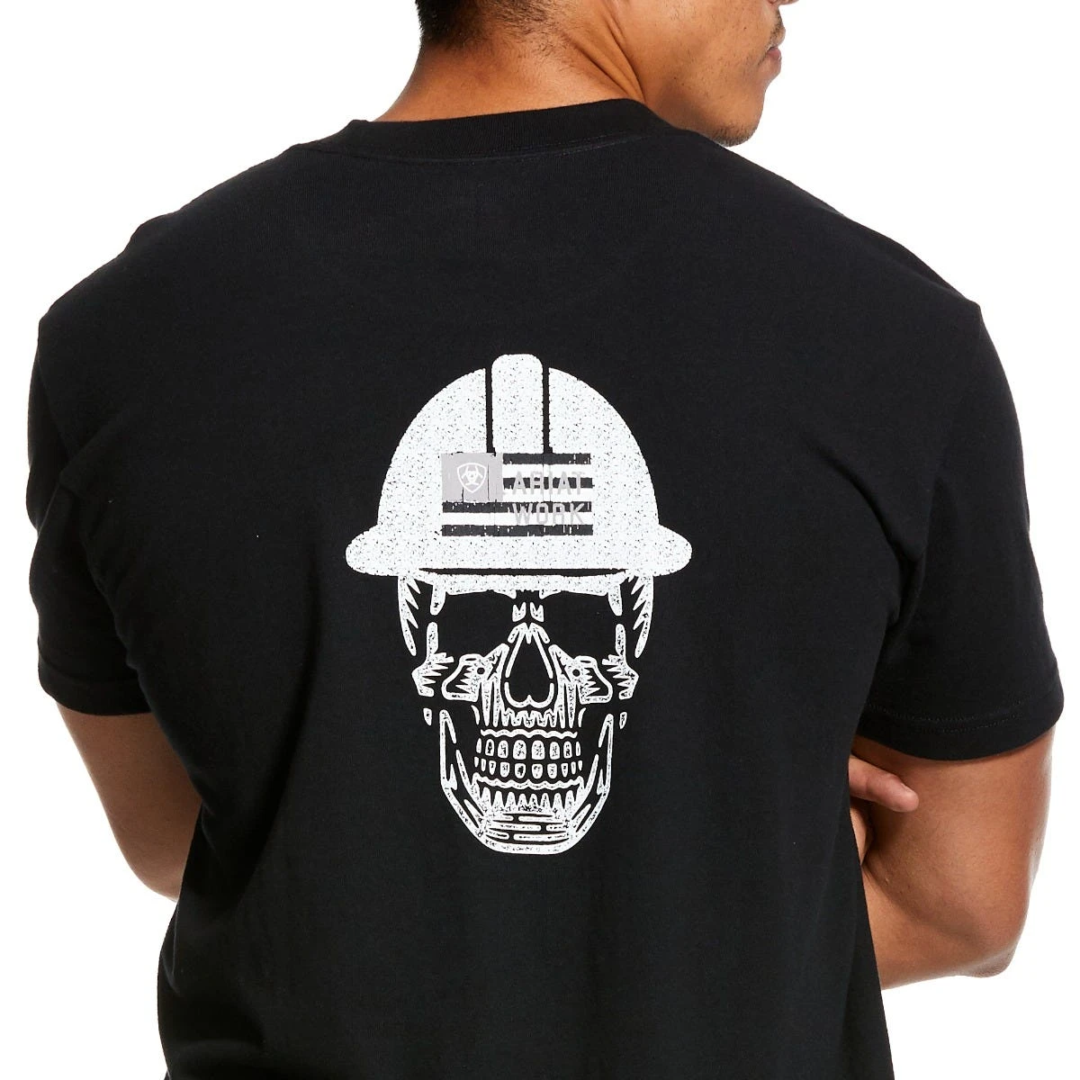 Ariat Rebar Shirt: Men's 10030299 Black Rebar Cotton Strong Roughneck Graphic T-Shirt 5 Ariat Rebar Shirt: Men's 10030299 Black Rebar Cotton Strong Roughneck Graphic T-Shirt - Image 3