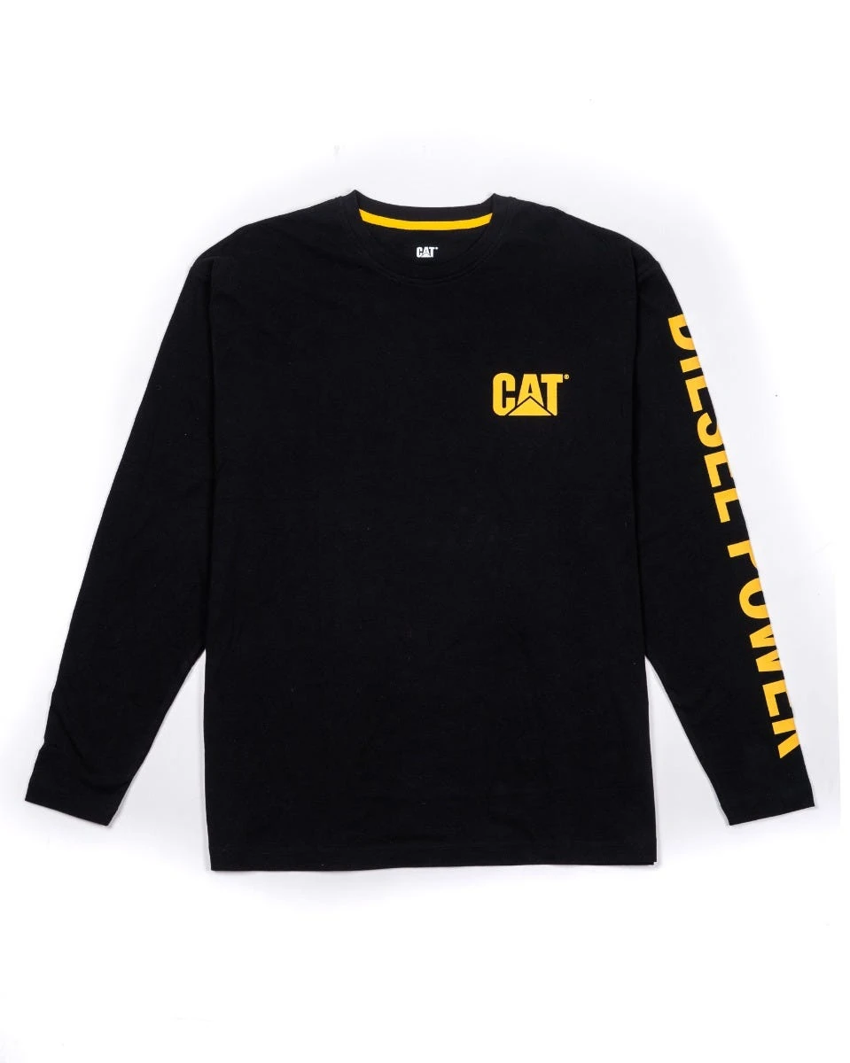 CAT Shirts: Men's 1010042 10158 Black Diesel Power Long Sleeve Tee Shirt 3 CAT Shirts: Men's 1010042 10158 Black Diesel Power Long Sleeve Tee Shirt