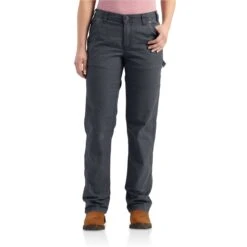 Carhartt Women's: 102080 011 Coal Loose Fit Crawford Rugged Flex Pants -Wrangler Shop 102080011