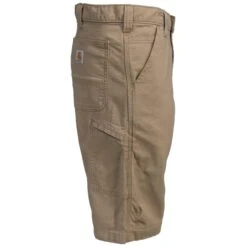 Carhartt Shorts: Men's Rugged Flex Dark Khaki 103110 253 13-Inch Shorts -Wrangler Shop 103110 253 1