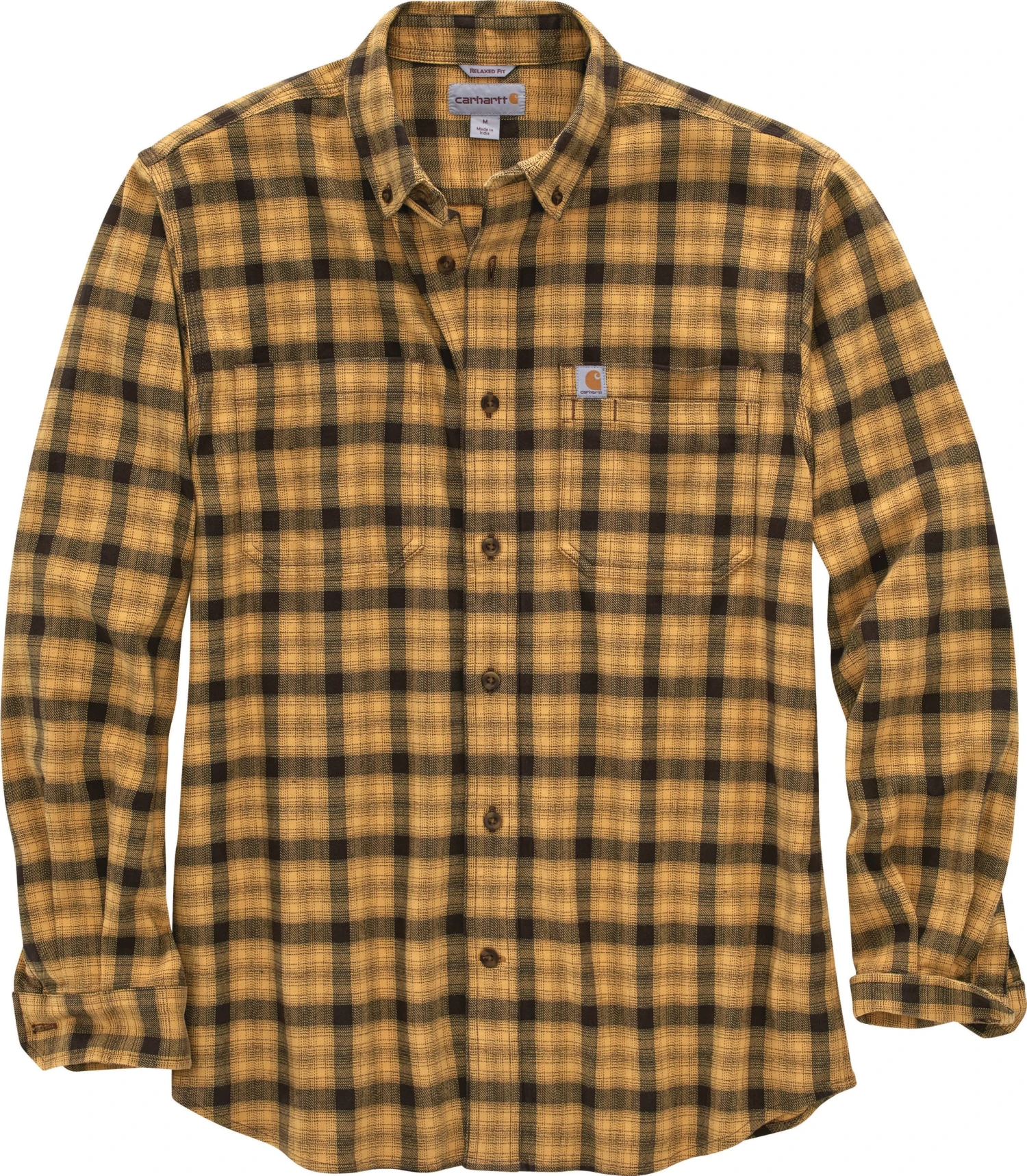 Carhartt Shirts: Men's 104448 Y11 Yellowstone Relaxed Fit Flannel Plaid Shirt 3 Carhartt Shirts: Men's 104448 Y11 Yellowstone Relaxed Fit Flannel Plaid Shirt
