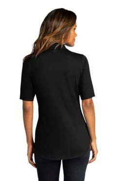 Port Authority Shirts: Women's LK682 BLK Black City Stretch Top 9 Port Authority Shirts: Women's LK682 BLK Black City Stretch Top -Wrangler Shop 10863 black 2 lk682blackmodelback 337w