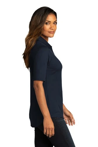Port Authority Shirts: Women's LK682 RBN River Blue Navy City Stretch Top 5 Port Authority Shirts: Women's LK682 RBN River Blue Navy City Stretch Top - Image 3