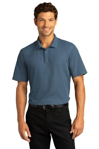 Port Authority Shirts: Men's K810 RBLU Regatta Blue SuperPro React Polo Shirt 3 Port Authority Shirts: Men's K810 RBLU Regatta Blue SuperPro React Polo Shirt