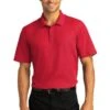 Port Authority Shirts: Men's K810 RRD Rich Red SuperPro React Polo Shirt -Wrangler Shop 10871 richred 1 k810richredmodelfront 337w
