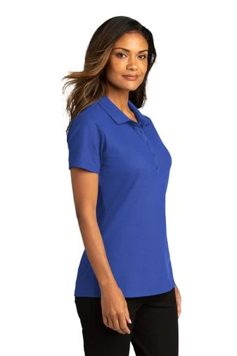 Port Authority Shirts: Women's LK810 TRYL True Royal SuperPro React Polo Shirt 4 Port Authority Shirts: Women's LK810 TRYL True Royal SuperPro React Polo Shirt - Image 2