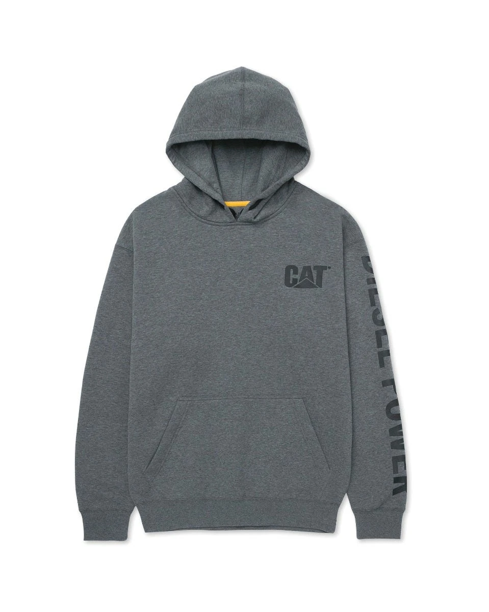 CAT Apparel Sweatshirts: Men's 1090036 10123 Dark Heather Grey Diesel Power Hooded Sweatshirt 3 CAT Apparel Sweatshirts: Men's 1090036 10123 Dark Heather Grey Diesel Power Hooded Sweatshirt