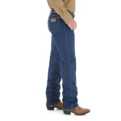 Wrangler Jeans: Men's 13MWZPW Prewashed Indigo Cowboy Cut Original Fit Jeans -Wrangler Shop 13mwzpw bs01 swbb prd 1