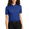 Port Authority Shirts: Women's L525 Royal Ladies Dry Zone Ottoman Polo -Wrangler Shop 1485 royal 1 l525royalmodelfront 1200w