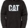 CAT Apparel Sweatshirt: Men's 1910092 16 Black Water Resistant Hooded Sweatshirt -Wrangler Shop 1910092 16