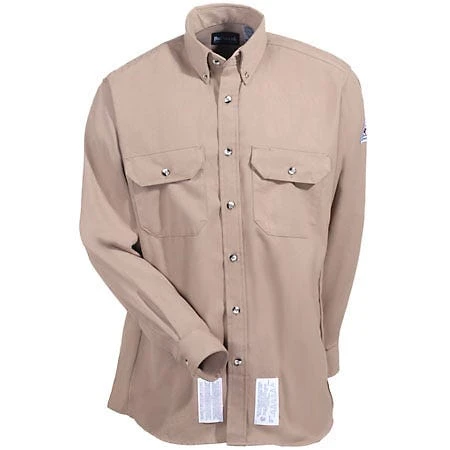 Bulwark Shirts: Men's SMU2 KH Flame-Resistant Khaki Work Shirt 3 Bulwark Shirts: Men's SMU2 KH Flame-Resistant Khaki Work Shirt