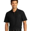 Port Authority Shirts: Men's K810 DBK Deep Black SuperPro React Polo Shirt -Wrangler Shop 1ojoisf aoihfs
