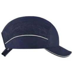 Ergodyne Caps: Men's 8955 Navy Skullerz Lightweight Short Brim Bump Cap -Wrangler Shop 23336 8955 lightweight bump cap navy short profile