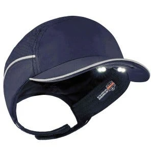 Ergodyne Caps: Men's 8965 Navy Skullerz Short Brim W/ LED Lighting Bump Cap 4 Ergodyne Caps: Men's 8965 Navy Skullerz Short Brim W/ LED Lighting Bump Cap - Image 2