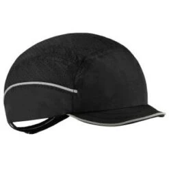 Ergodyne Caps: Men's 8955 Black Skullerz Lightweight Micro Brim Bump Cap