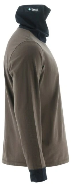 Cat Apparel: Men's 2511780 12670 Drizzle Long Sleeve Viraloff Gaiter Tee 9 Cat Apparel: Men's 2511780 12670 Drizzle Long Sleeve Viraloff Gaiter Tee -Wrangler Shop 2511780 12670 1