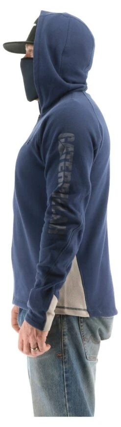 CAT Apparel: Men's 2910489 10118 Detroit Blue Viraloff Hooded Sweatshirt -Wrangler Shop 2910489 10118 4