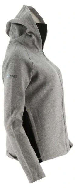 CAT Apparel: Women's 2910490 10122 Heather Grey Viraloff Hooded Sweatshirt 7 CAT Apparel: Women's 2910490 10122 Heather Grey Viraloff Hooded Sweatshirt -Wrangler Shop 2910490 10122