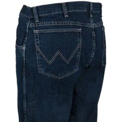 Wrangler Jeans: Men's Dark Blue 31000 UN Rugged Wear Relaxed Straight Fit Jeans -Wrangler Shop 31000un wranglerl 01