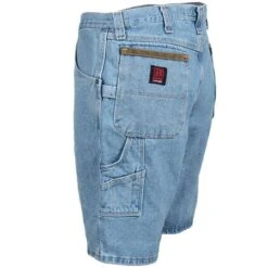 Wrangler Riggs Shorts: Men's Vintage Indigo 3W320 VI Denim Carpenter Shorts -Wrangler Shop 3w320vi wranglerl 01