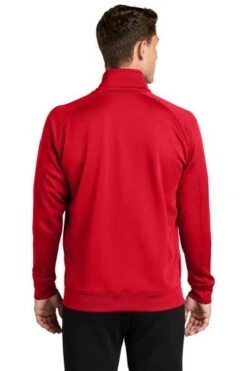 Sport-Tek Sweatshirts: Men's F247 RED True Red Tech Fleece 1/4-Zip Pullover -Wrangler Shop 4718 truered 2 f247trueredmodelback1 337w
