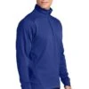 Sport-Tek Sweatshirts: Men's F247 RYL True Royal Tech Fleece 1/4-Zip Pullover -Wrangler Shop 4718 trueroyal 4 f247trueroyalmodel3q1 337w