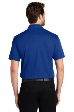 Port Authority Shirts: Men's K527 BR Bright Royal Tech Pique Polo -Wrangler Shop 4724 brtroyal 2 k527brtroyalmodelback1 1200w