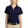 Port Authority Shirts: Women's L527 DNY Dark Navy Tech Pique Polo -Wrangler Shop 4725 darknavy 1 l527darknavymodelfront 337w