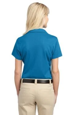 Port Authority Shirts: Women's L527 VB Vivid Blue Ladies Tech Pique Polo -Wrangler Shop 4725 vividblue 2 l527vividbluemodelback 1200w