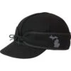 Stormy Kromer Hats: Unisex 51300 0MI 999 Black State - Michigan Pride Cap -Wrangler Shop 51300 999 mi min 83590edit