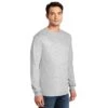 Gildan Shirt: Men's 5400 Ash Heavy Cotton Long Sleeve -Wrangler Shop 5400 ash model 3q