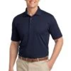 Port Authority Shirts: Men's TLK527 DNY Dark Navy Tall Tech Pique Polo -Wrangler Shop 5627 darknavy 1 tlk527darknavymodelfront 337w