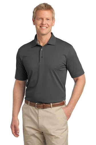Port Authority Shirts: Men's TLK527 GS Grey Smoke Tall Tech Pique Polo 3 Port Authority Shirts: Men's TLK527 GS Grey Smoke Tall Tech Pique Polo