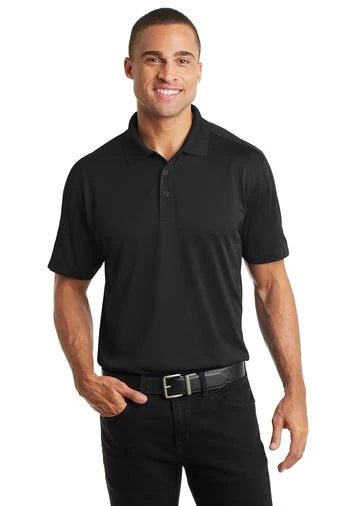 Port Authority Shirts: Men's K569 BLK Black Diamond Jacquard Polo 3 Port Authority Shirts: Men's K569 BLK Black Diamond Jacquard Polo
