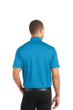 Port Authority Shirts: Men's K569 BW Blue Wake Diamond Jacquard Polo -Wrangler Shop 6589 bluewake 2 k569bluewakemodelback 1200w