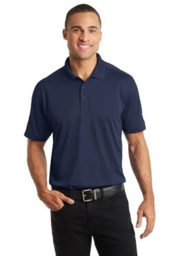 Port Authority Shirts: Men's K569 TN True Navy Diamond Jacquard Polo