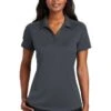 Port Authority Shirts: Women's L569 GPH Graphite Diamond Jacquard Ladies Polo -Wrangler Shop 6592 graphite 1 l569graphitemodelfront2 337w