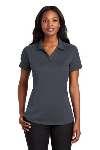 Port Authority Shirts: Women's L569 GPH Graphite Diamond Jacquard Ladies Polo 3 Port Authority Shirts: Women's L569 GPH Graphite Diamond Jacquard Ladies Polo
