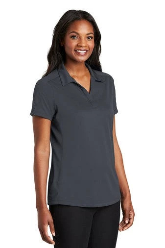 Port Authority Shirts: Women's L569 GPH Graphite Diamond Jacquard Ladies Polo 4 Port Authority Shirts: Women's L569 GPH Graphite Diamond Jacquard Ladies Polo - Image 2