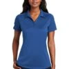Port Authority Shirts: Women's L569 TB True Blue Ladies Diamond Jacquard Polo -Wrangler Shop 6592 trueblue 1 l569truebluemodelfront3 1200w