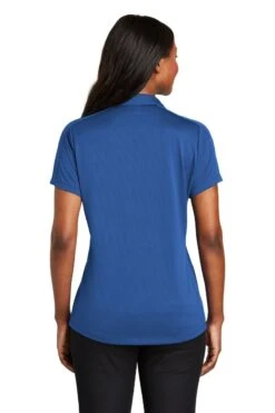 Port Authority Shirts: Women's L569 TB True Blue Ladies Diamond Jacquard Polo -Wrangler Shop 6592 trueblue 2 l569truebluemodelback2 1200w