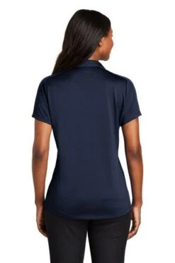 Port Authority Shirts: Women's L569 TN True Navy Diamond Jacquard Ladies Polo -Wrangler Shop 6592 truenavy 2 l569truenavymodelback2 337w