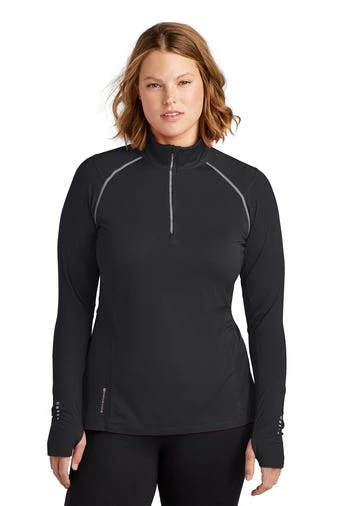 Ogio Shirts: Women's LOE335 BLK Blacktop Nexus 1/4-Zip Pullover 4 Ogio Shirts: Women's LOE335 BLK Blacktop Nexus 1/4-Zip Pullover - Image 2