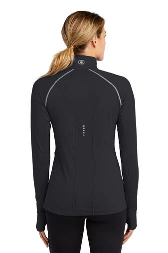 Ogio Shirts: Women's LOE335 BLK Blacktop Nexus 1/4-Zip Pullover 6 Ogio Shirts: Women's LOE335 BLK Blacktop Nexus 1/4-Zip Pullover - Image 4