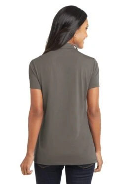 Port Authority Shirts: Women's L568 GS Grey Smoke Ladies Cotton Touch Performance Polo -Wrangler Shop 6674 greysmoke 2 l568greysmokemodelback 1200w