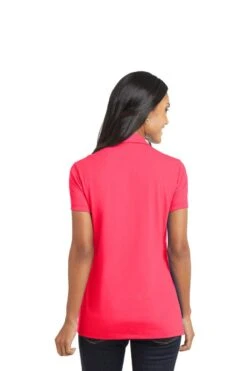 Port Authority Shirts: Women's L568 HC Hot Coral Ladies Cotton Touch Performance Polo 7 Port Authority Shirts: Women's L568 HC Hot Coral Ladies Cotton Touch Performance Polo -Wrangler Shop 6674 hotcoral 2 l568hotcoralmodelback 1200w
