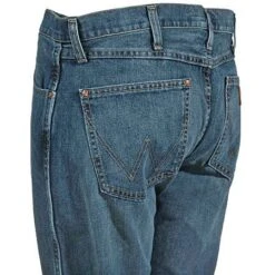 Wrangler Jeans: Men's Retro 77MWZ RW Slim Fit Boot Cut River Wash Jeans -Wrangler Shop 77mwzrw wranglerl 01