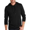 District Sweatshirts: Men's DT571 BLK Black Featherweight French Terry Hoodie 2 District Sweatshirts: Men's DT571 BLK Black Featherweight French Terry Hoodie -Wrangler Shop 9747 black 1 dt571blackmodelfront 337w